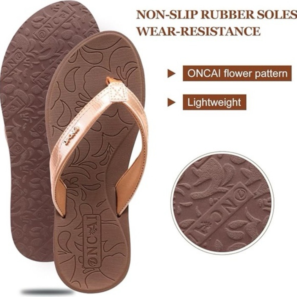 Women's Yoga Mat Thong Sandals With Arch Support